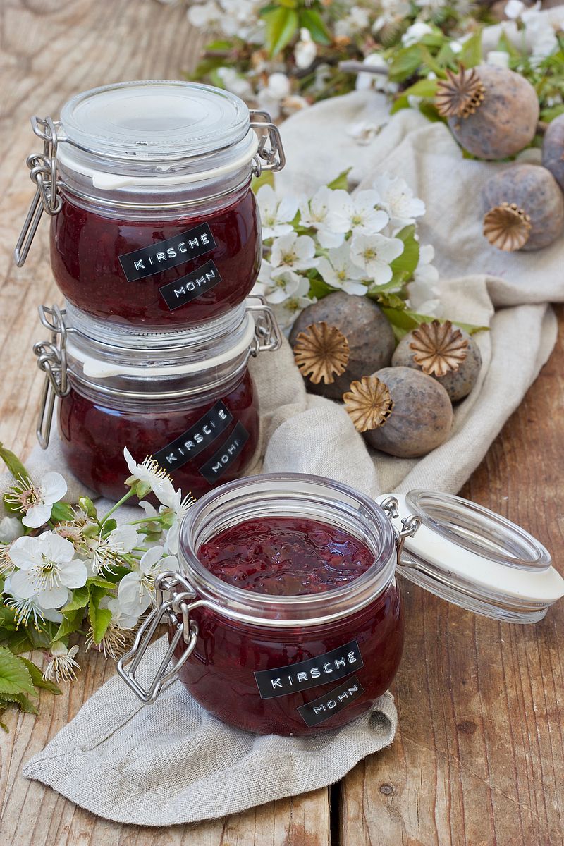 Kirsche-Mohn-Marmelade